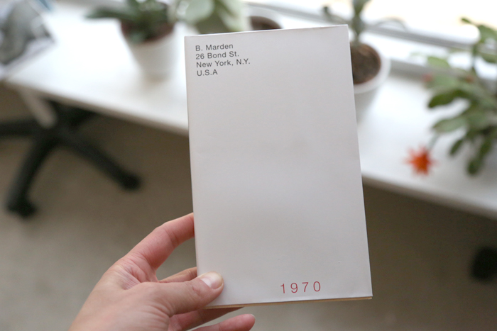 Book of Images, 1970 by Brice Marden